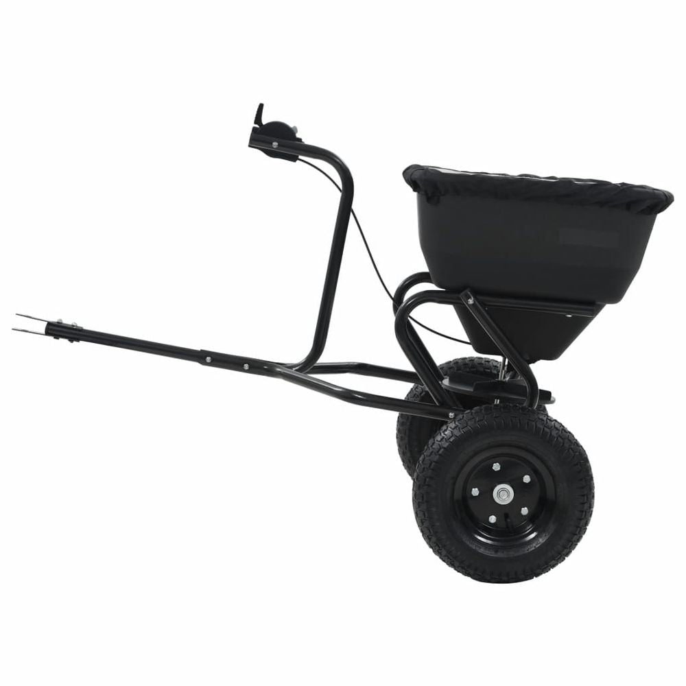 Tow Behind Salt Spreader PVC and Steel 125x74x79 cm 45 L - anydaydirect