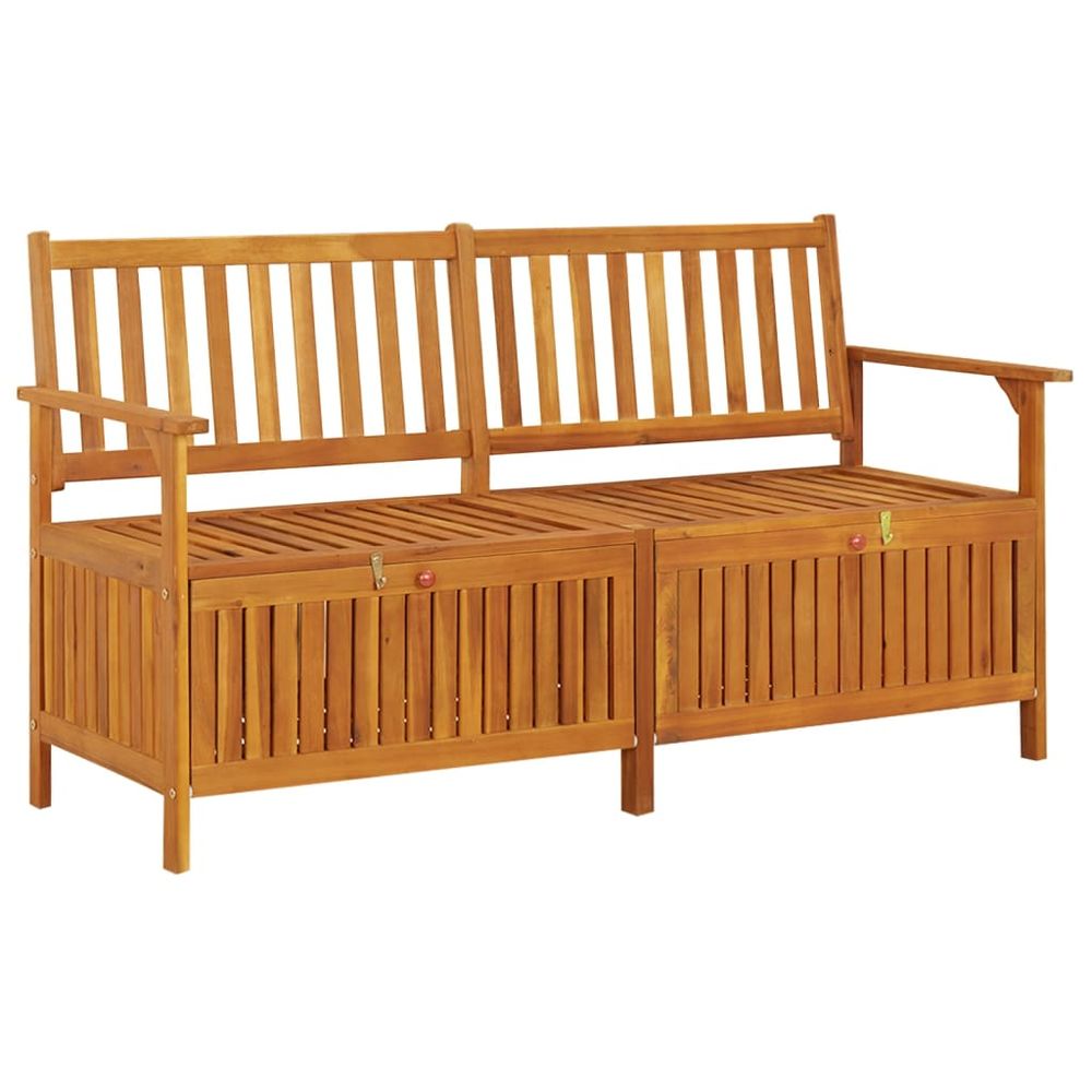 Storage Bench 148 cm Solid Wood Acacia - anydaydirect