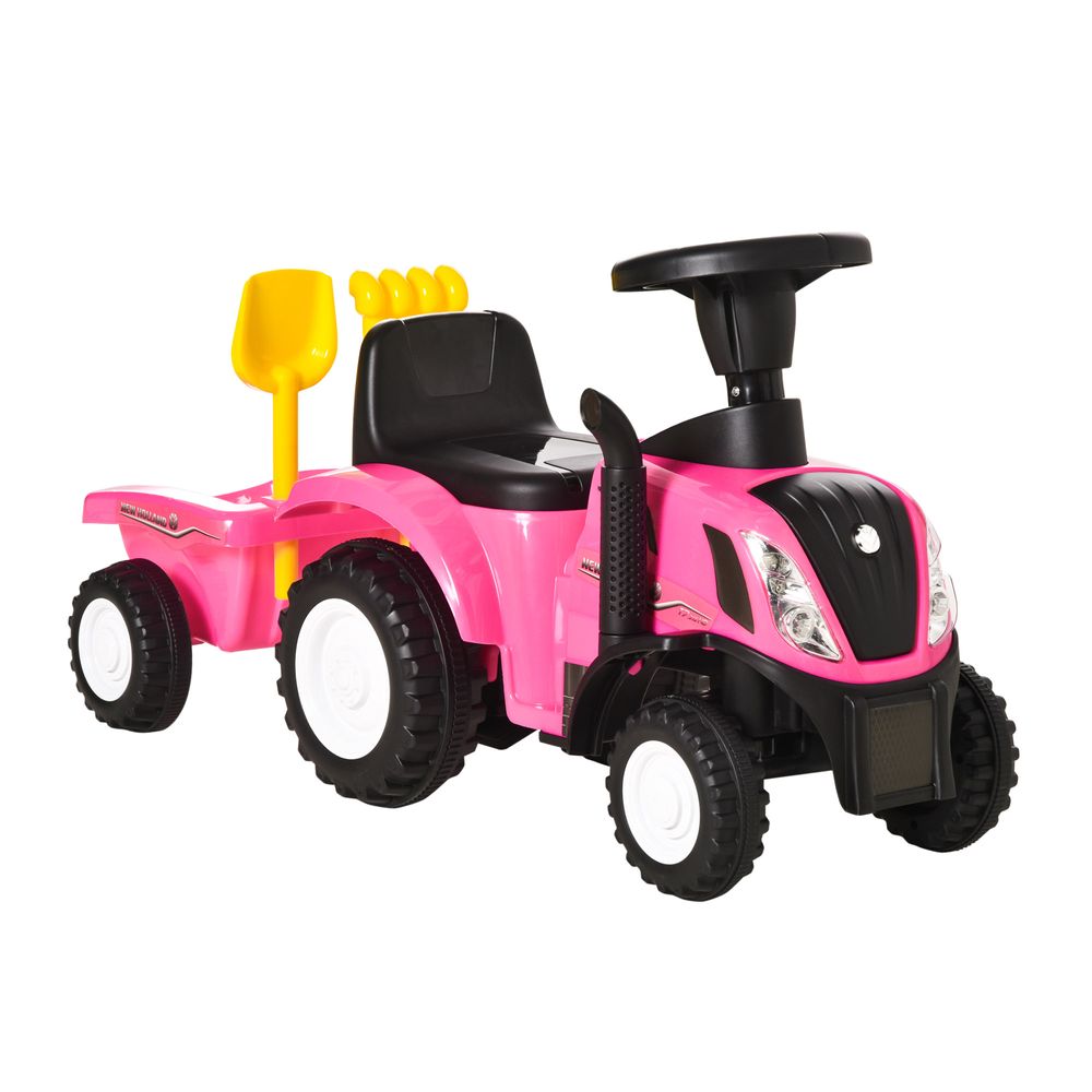 Sliding Car w/Horn No Power Storage Indoor & Outdoor for 12-36 Months Pink - anydaydirect