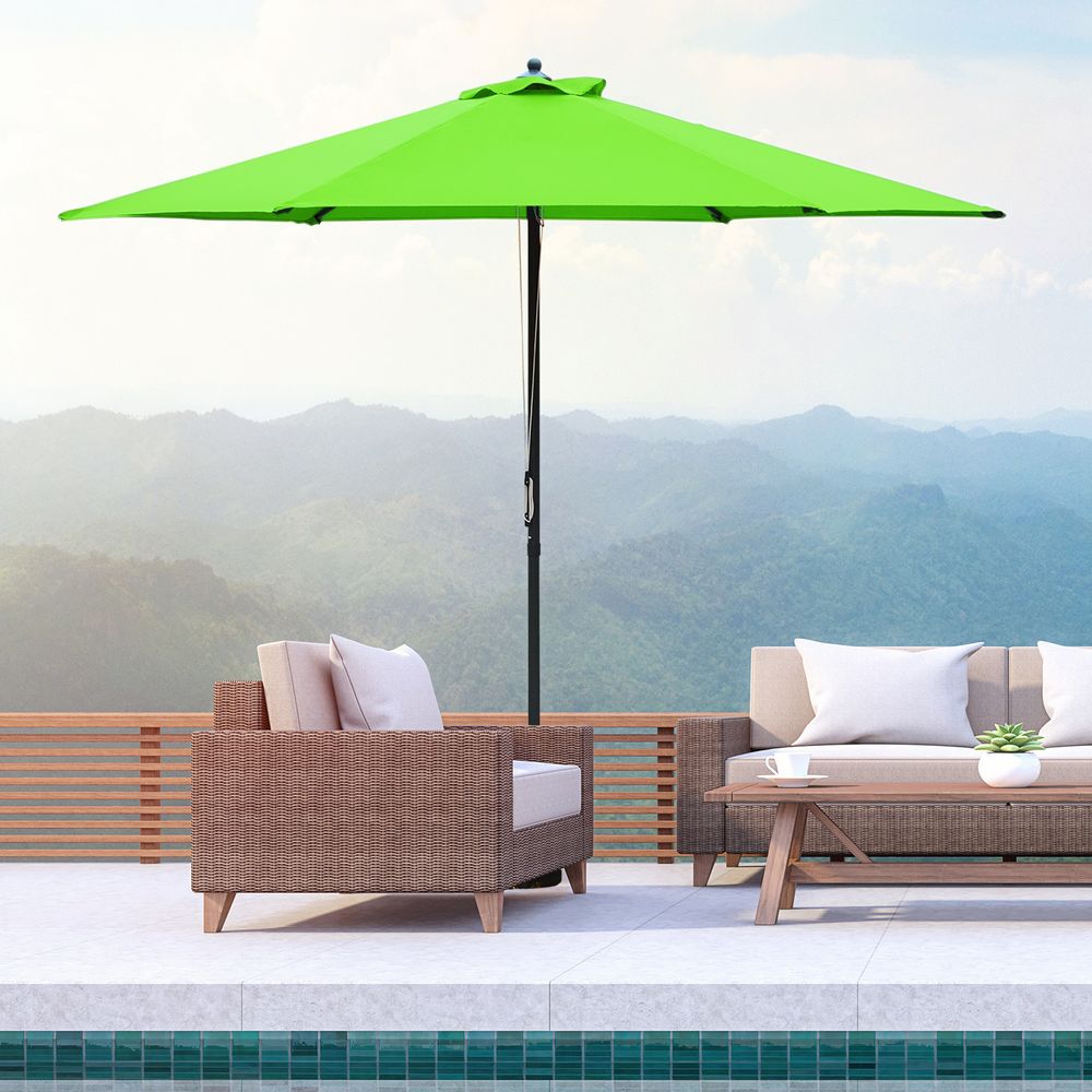 2.8m Patio Sun Umbrella Parasol Outdoor Green BASE NOT INCLUDED - anydaydirect