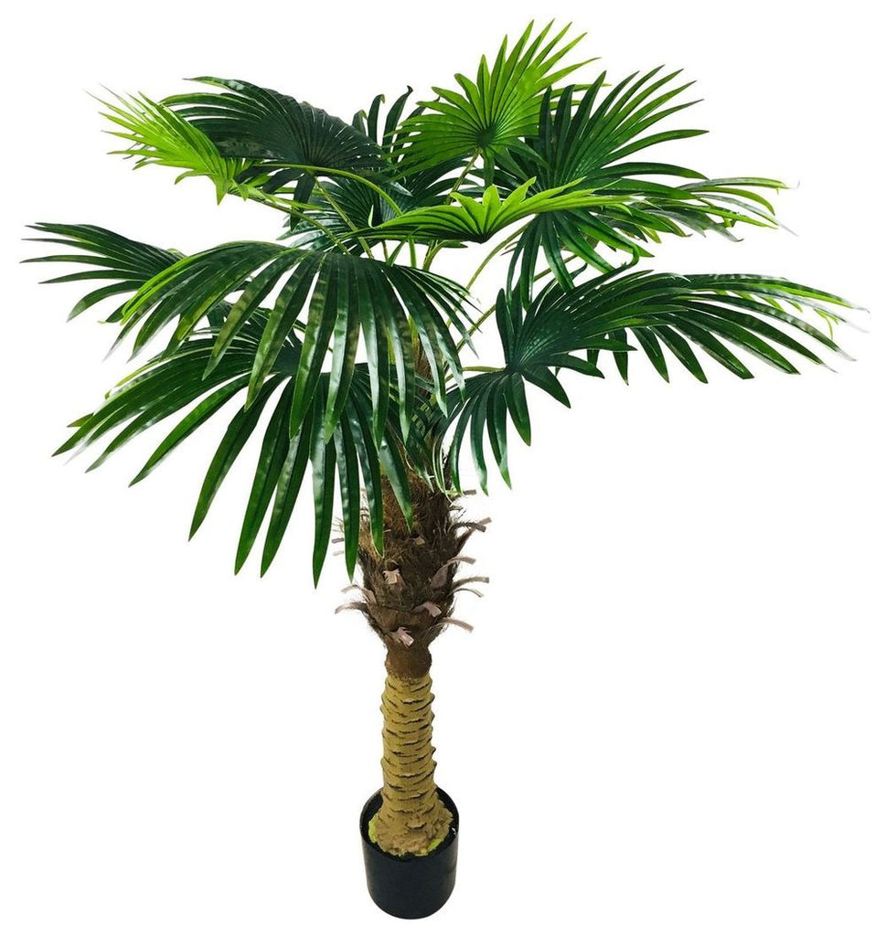 Artificial Fan Palm Tree 150cm - anydaydirect
