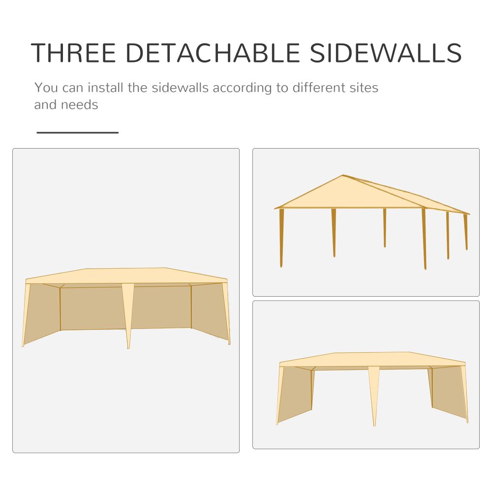 Gazebo Marquee Party Canopy Green - anydaydirect