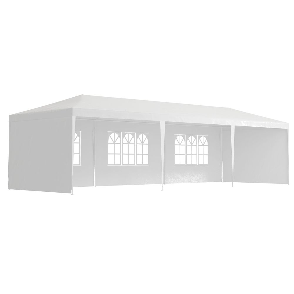 9m x 3m Outdoor Garden Gazebo Wedding Party Tent Canopy Marquee White - anydaydirect