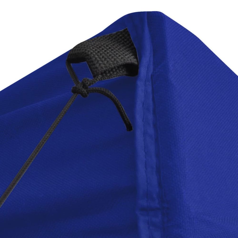 Professional Folding Party Tent with 4 Sidewalls 2x2 m Steel Blue - anydaydirect