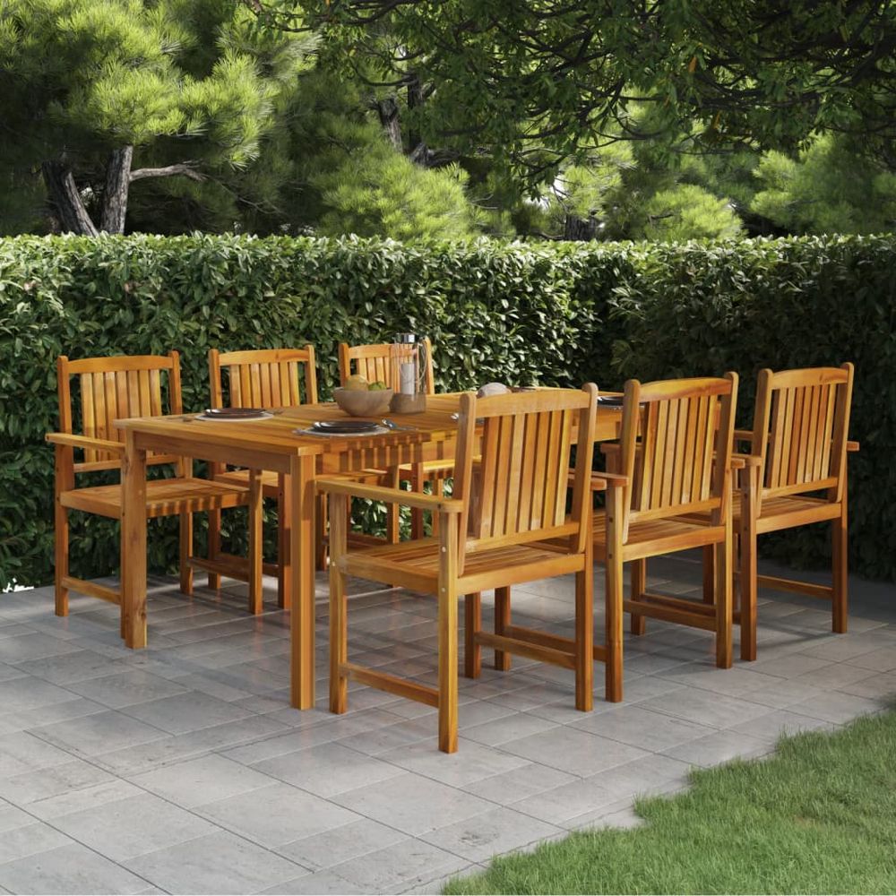 Garden Table 140x80x74 cm Solid Acacia Wood - anydaydirect