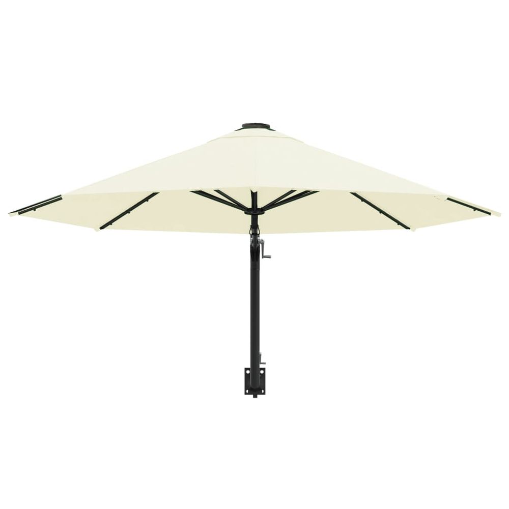 Wall-Mounted Parasol with Metal Pole 300 cm - anydaydirect