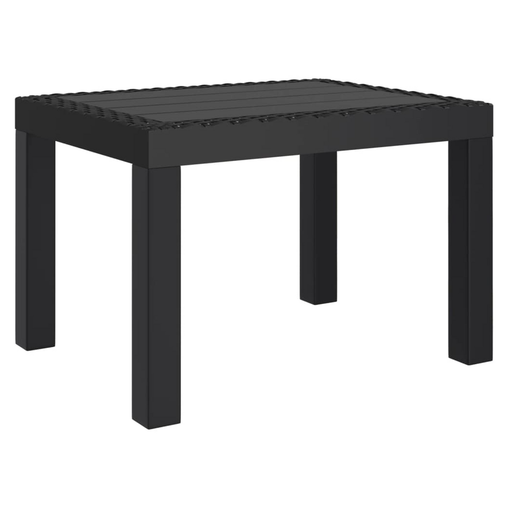 vidaXL Garden Table Anthracite 59x47x40 cm PP - anydaydirect