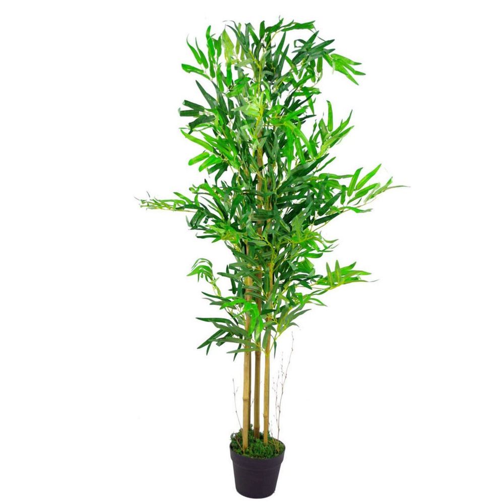 120cm Leaf Design UK Realistic Artificial Bamboo Plants / Trees - anydaydirect