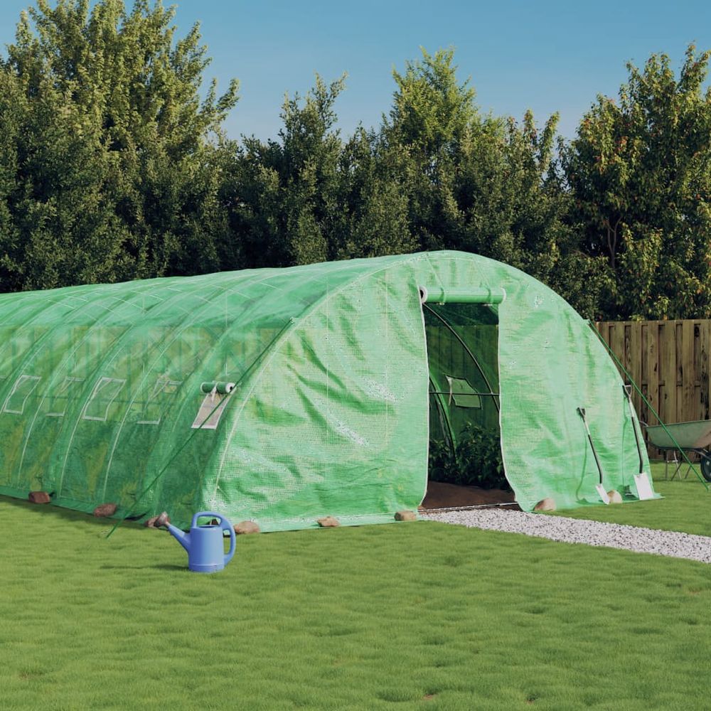 vidaXL Greenhouse with Steel Frame Green 50 m² 10x5x2.3 m - anydaydirect