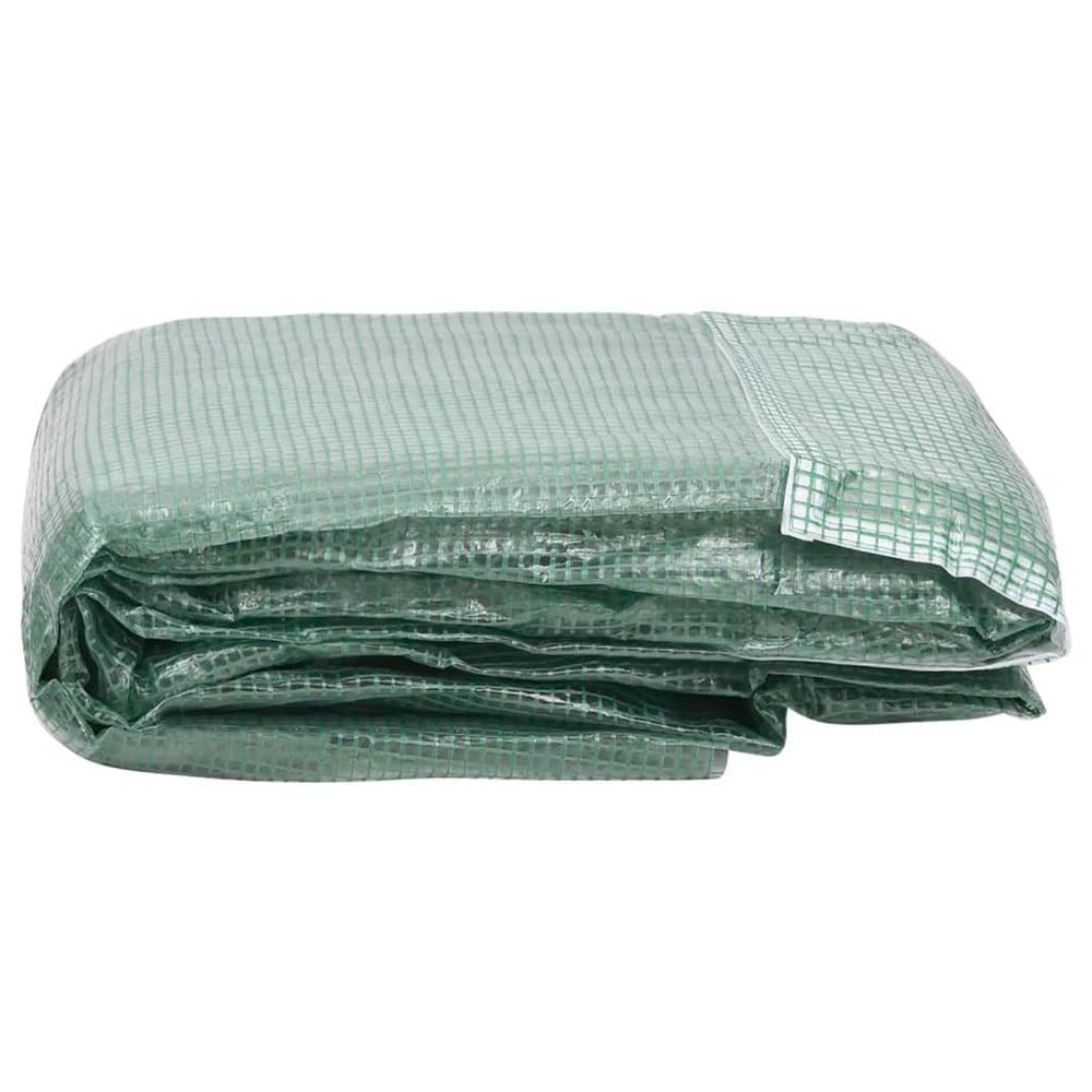 Greenhouse Replacement Cover 50 x 100 x 19 cm to 400 x 800 x 200 cm in Green & Transparent - anydaydirect