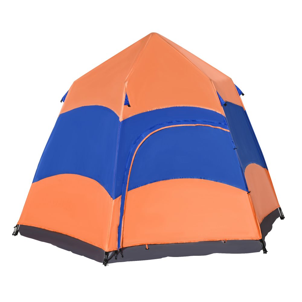 4 Person Pop Up Tent Camping Festival Hiking Shelter Family Portable Outsunny - anydaydirect