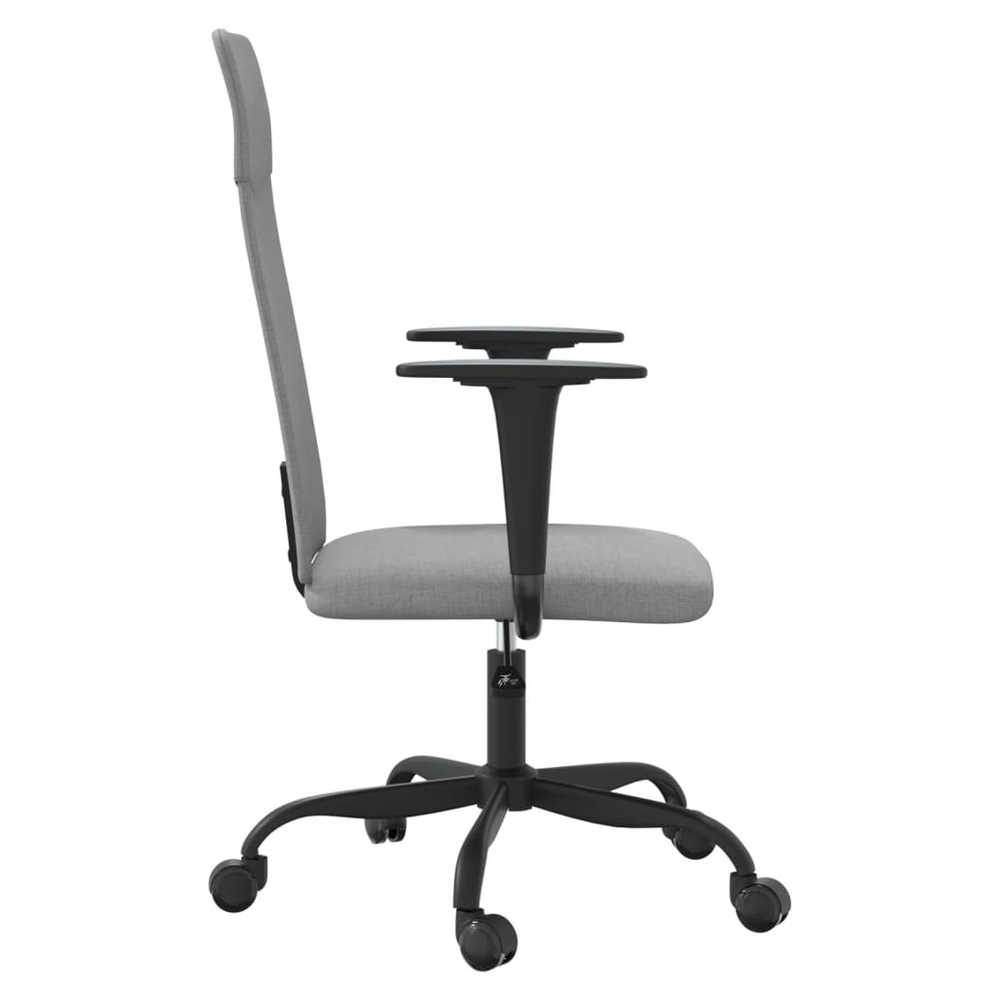 vidaXL Office Chair Light Grey Fabric - anydaydirect