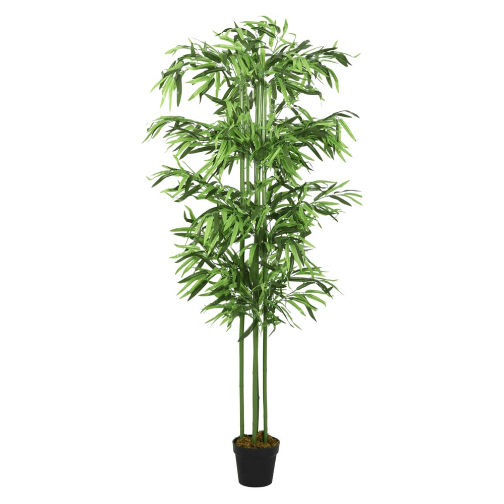 vidaXL Artificial Bamboo Tree 384 Leaves 120 cm Green - anydaydirect
