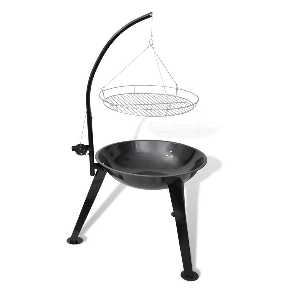 BBQ Stand Charcoal Barbecue Hang Round - anydaydirect