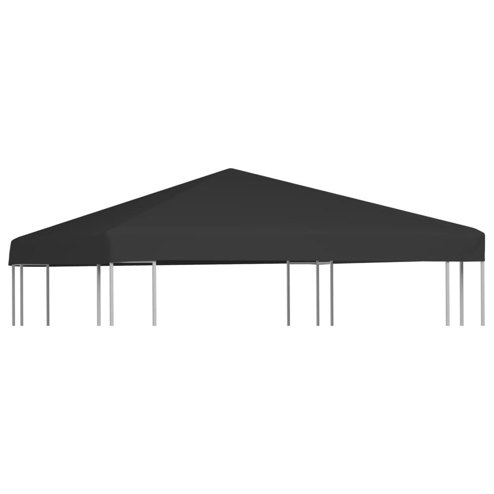 vidaXL Gazebo Top Cover 270 g/m² 3x3 m Black - anydaydirect