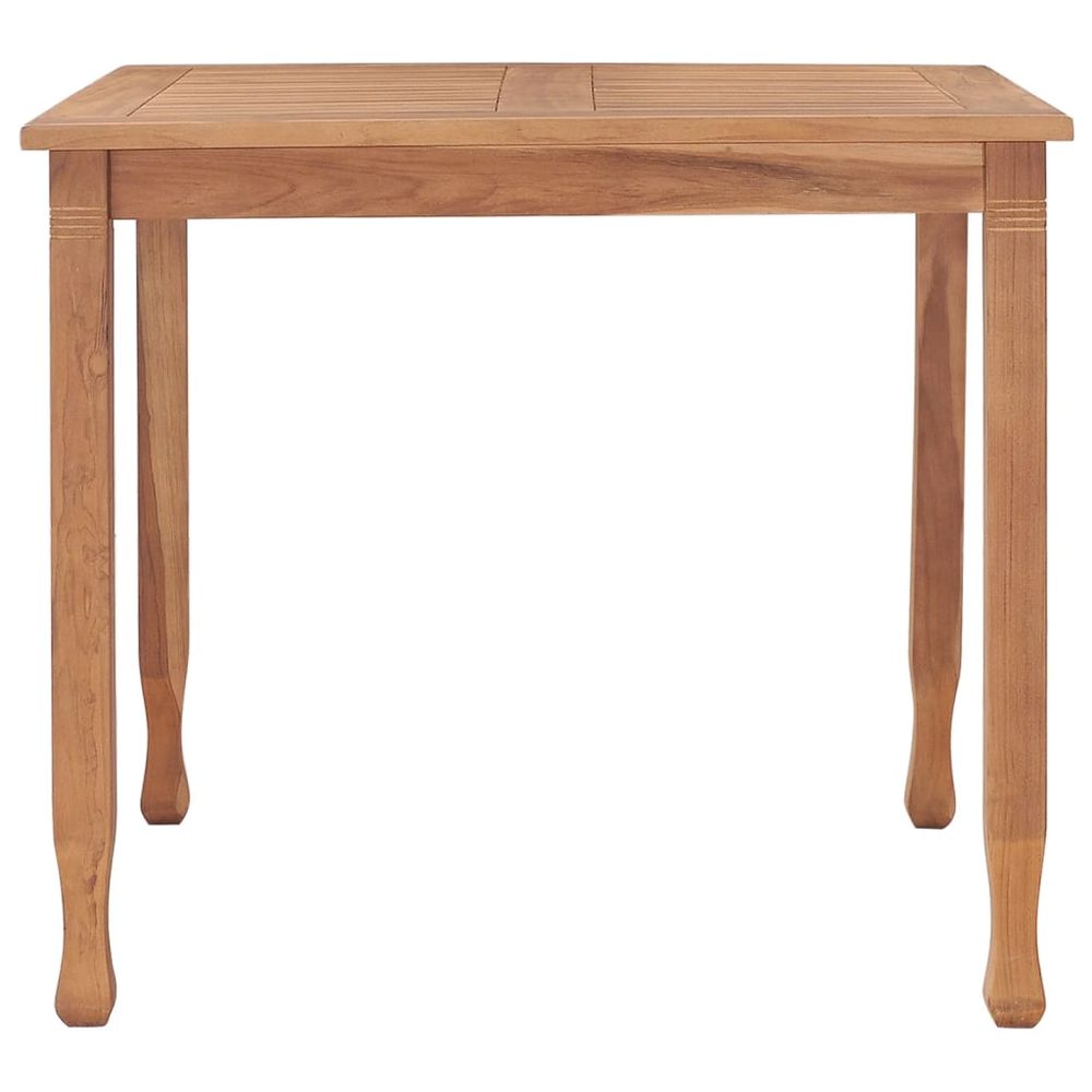 Garden Dining Table 85x85x75 cm Solid Teak Wood - anydaydirect