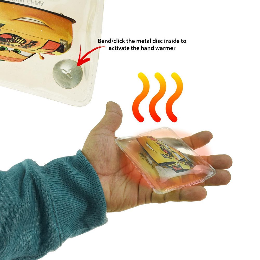New Reusable Instant Hand Warmers Pocket Heat Heater Gel Pads Winter Kids Disney[Boys] - anydaydirect