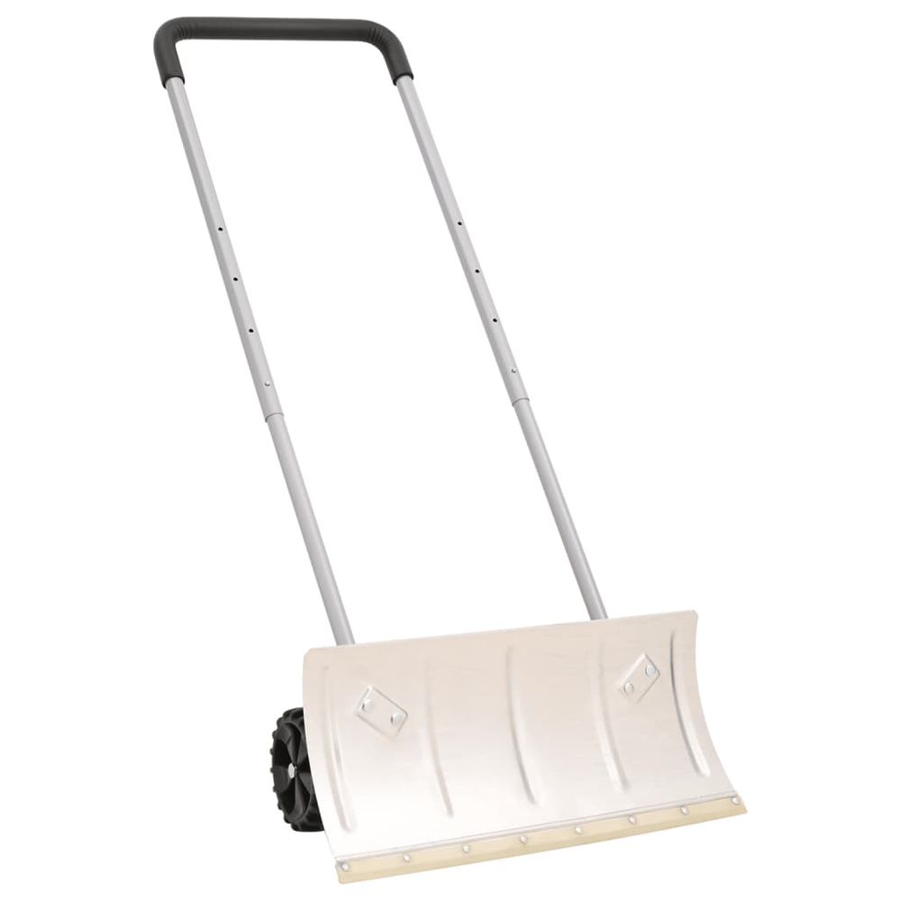 vidaXL Snow Shovel with Extendable Handle Silver 61 cm Blade Steel - anydaydirect