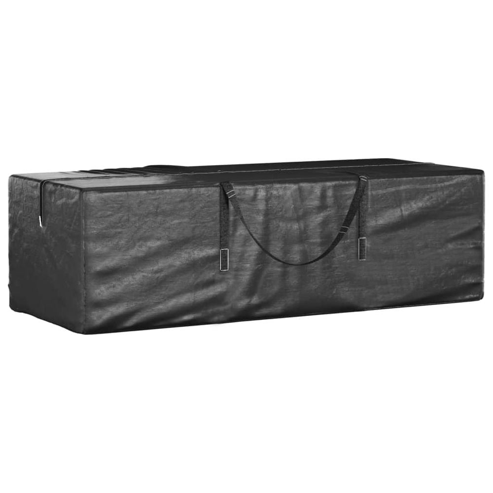 Garden Cushion Storage Bag Black 135x40x55 cm Polyethylene - anydaydirect