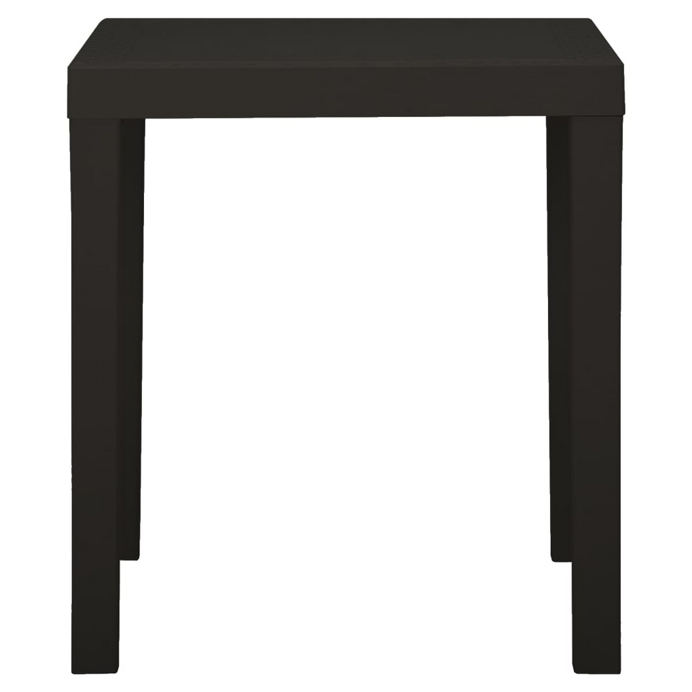 Garden Table Anthracite 79x65x72 cm Plastic - anydaydirect