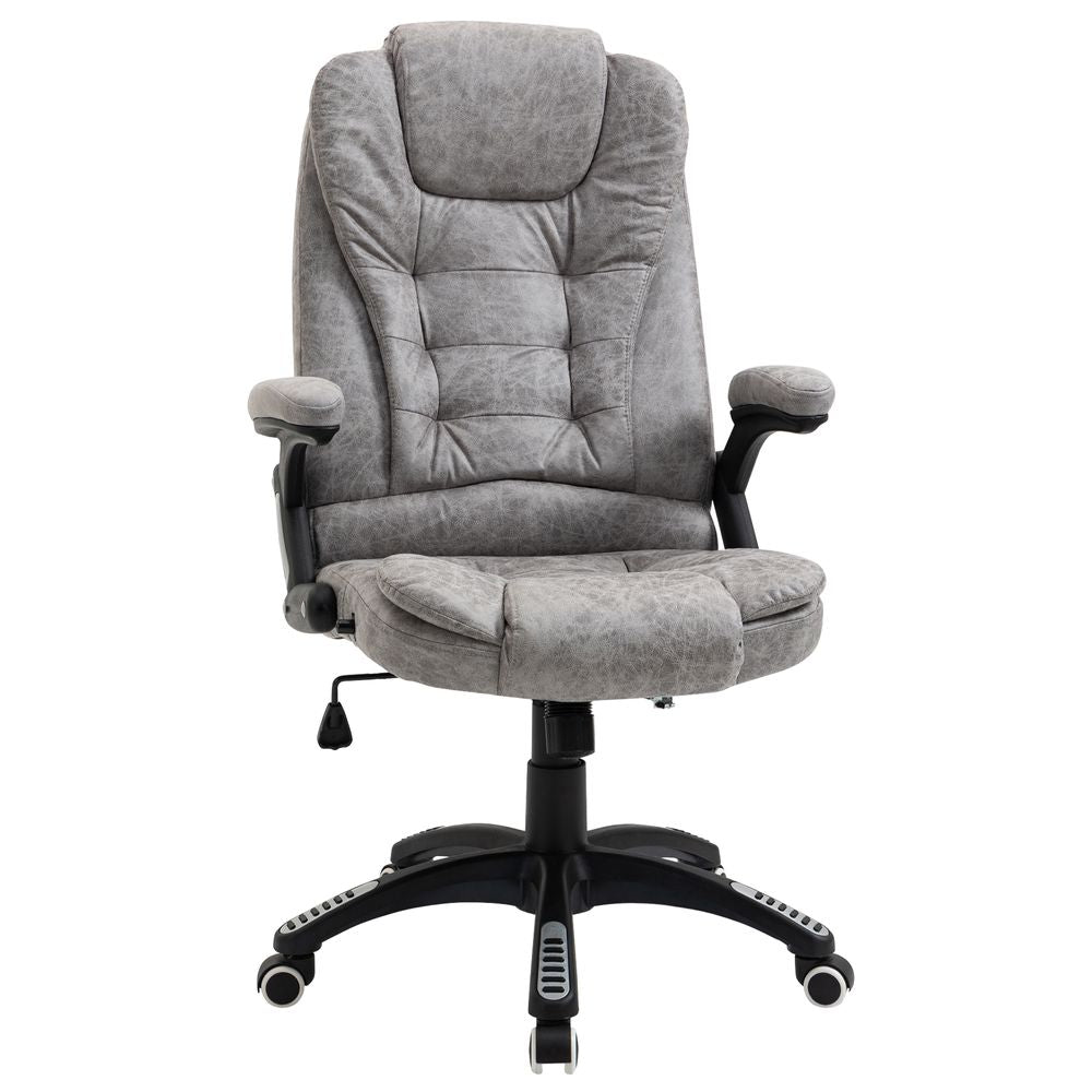 High Back Home Office Chair Computer Desk Chair w/ Arms Swivel Wheels Grey - anydaydirect