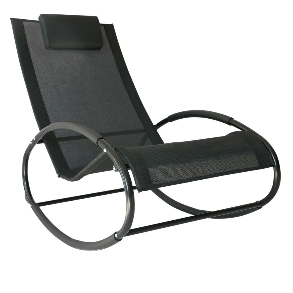 Outsunny Orbital Zero Gravity Rocking Chair, 88H cm - anydaydirect