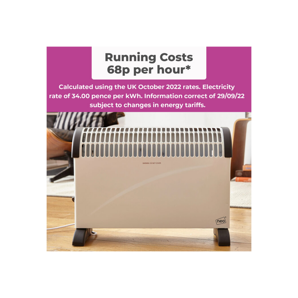 Neo Free Standing Radiator Convector Heater � 3 Heat Settings - anydaydirect