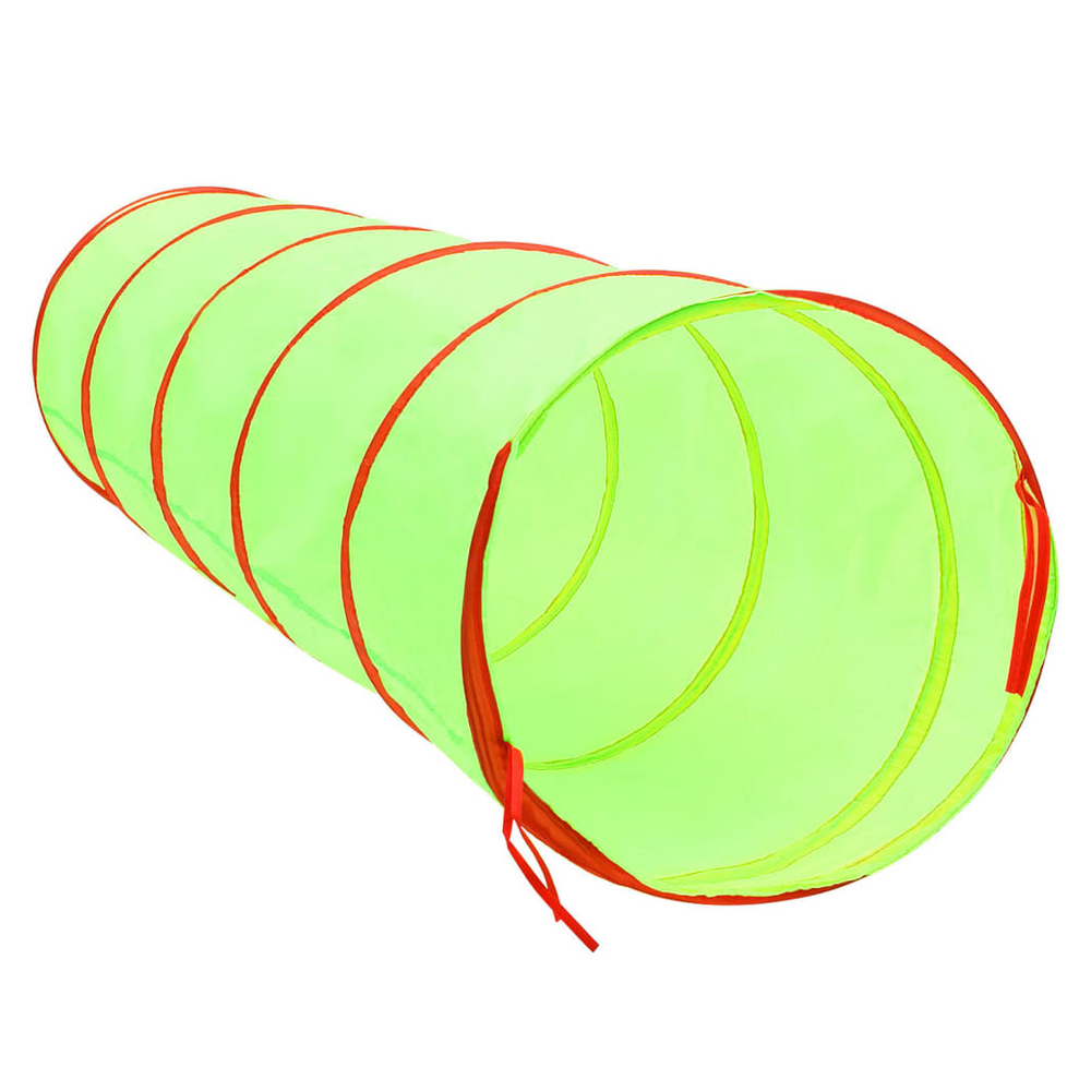 Children Play Tunnel with 250 Balls Green 175 cm Polyester - anydaydirect
