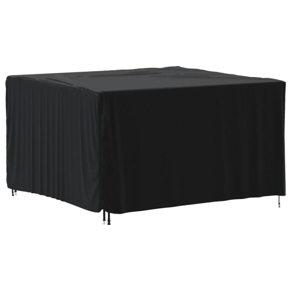 vidaXL Garden Furniture Cover Black 125x125x74 cm 420D Oxford - anydaydirect