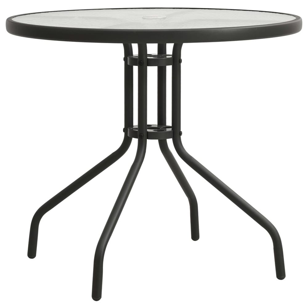 Bistro Table Anthracite Ø80x71 cm Steel - anydaydirect