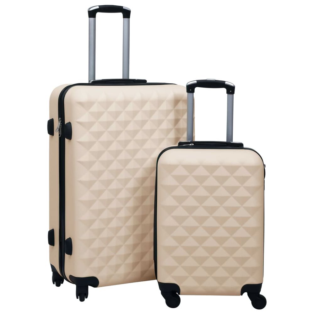 Hardcase Trolley Set 2 pcs Pink ABS - anydaydirect