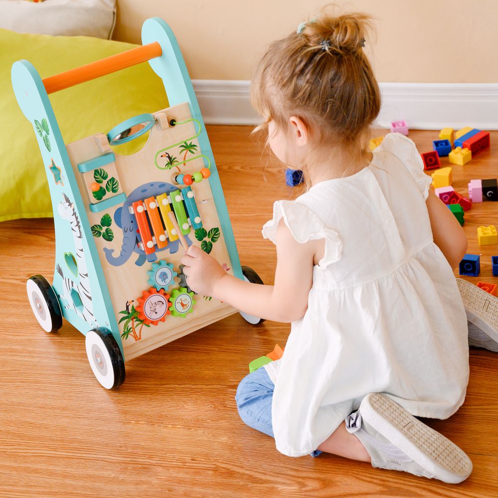Preschool Educational Wooden Activity Centre Baby Walker PS-T0008 - anydaydirect