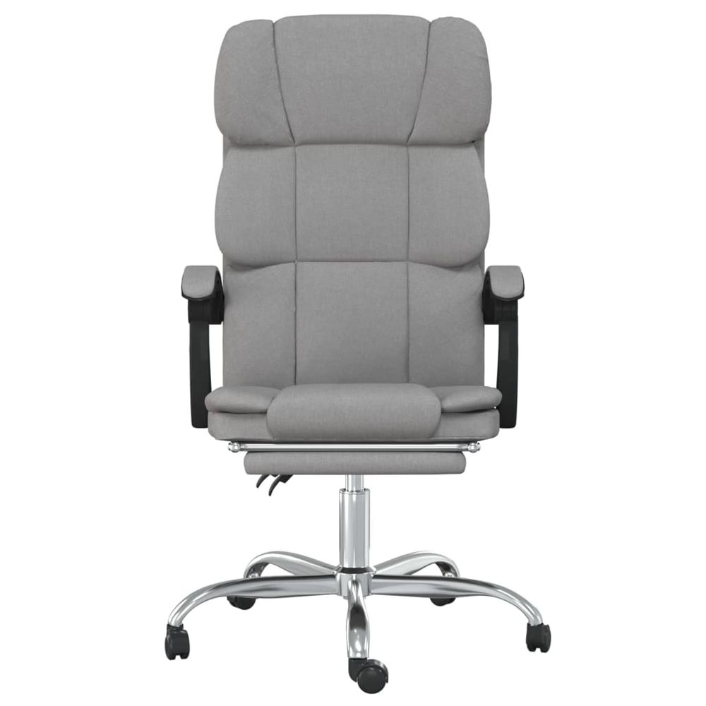 Reclining Office Chair Light Grey Fabric - anydaydirect