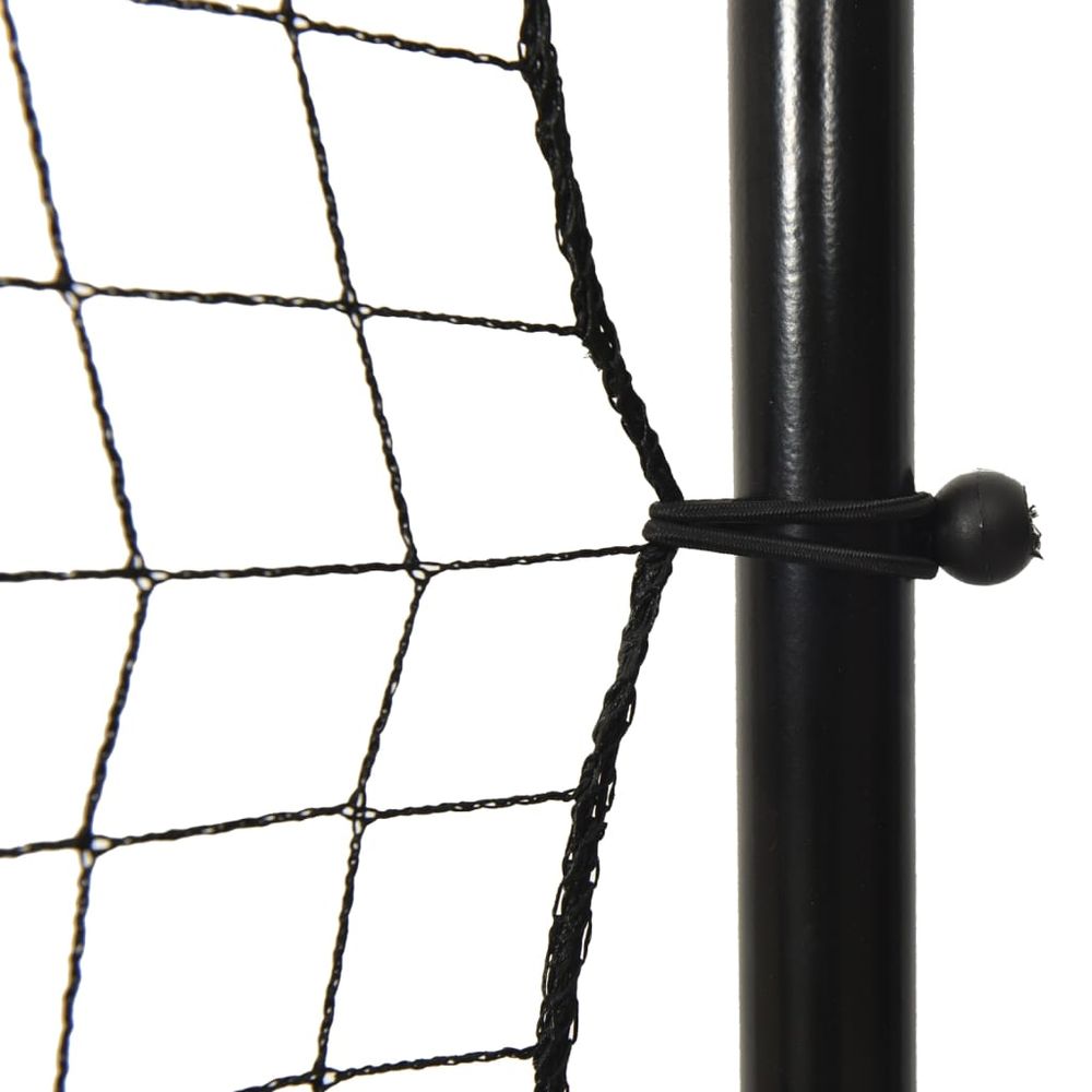 Football Rebounder Net Black 366x90x183 cm HDPE - anydaydirect