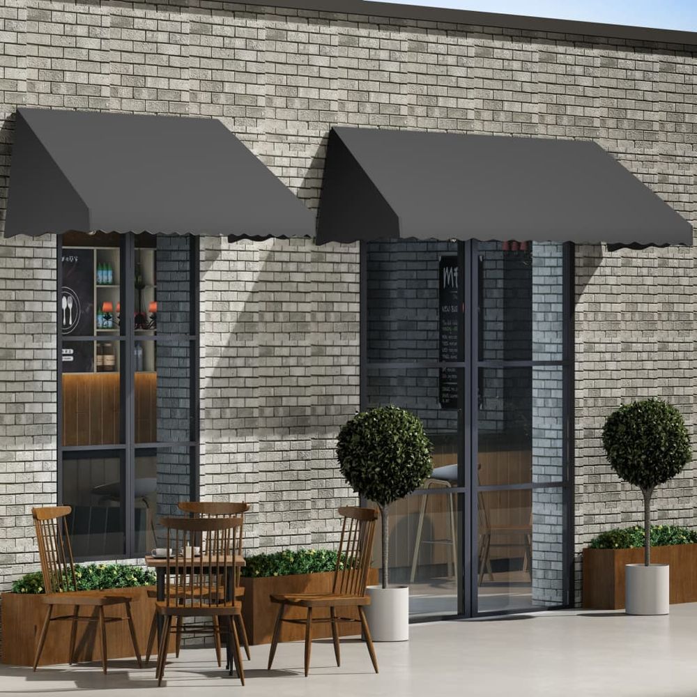 Bistro Awning 150x120 cm to  400x120 cm in Plain or Striped Pattern - anydaydirect