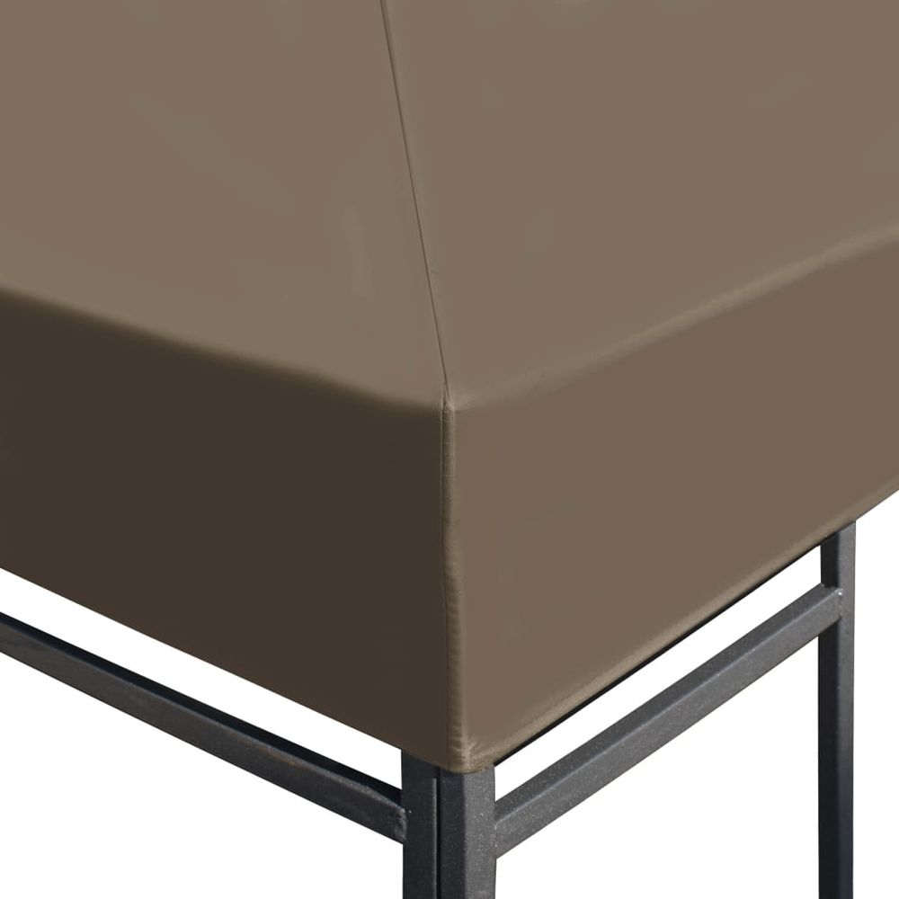 Gazebo Top Cover 310 g/m� 3x3 m Taupe - anydaydirect