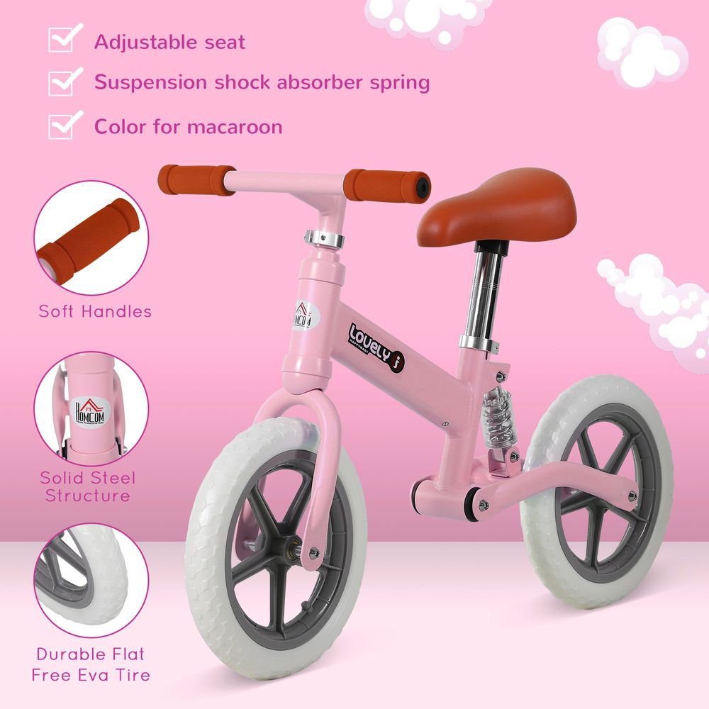 Kid Balance Bike ChildrenBicycle Adjustable Seat 2-5 Years No Pedal - anydaydirect