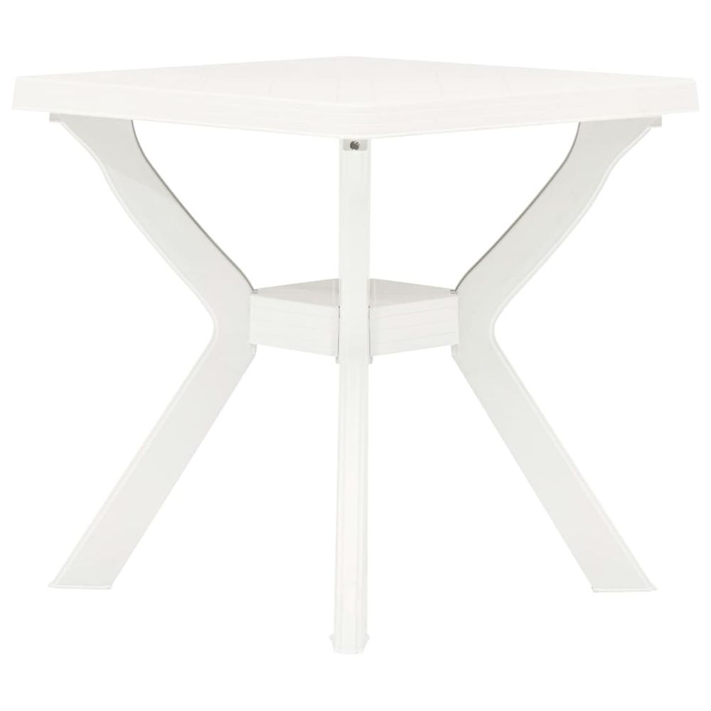 Bistro Table White 70x70x72 cm Plastic - anydaydirect