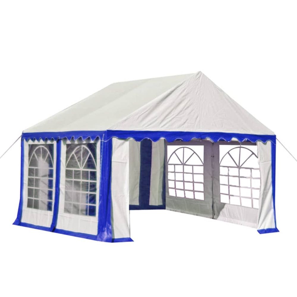 Garden Marquee PVC 3x4 m Blue and White - anydaydirect