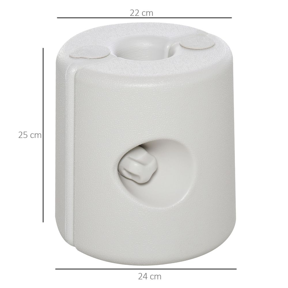 Tent Weight Base, 4pcs Plastic Anchor Weights-White - anydaydirect