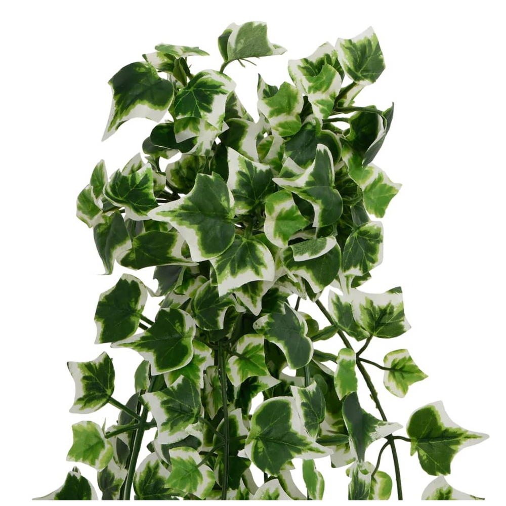 vidaXL Artificial Hanging Plants 12 pcs 339 Leaves 90 cm Green and White - anydaydirect