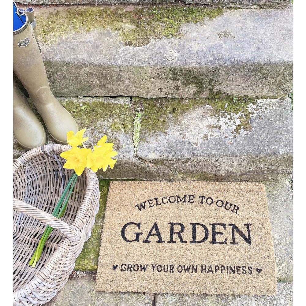 Grow Your Own Happiness Potting Shed Doormat - anydaydirect