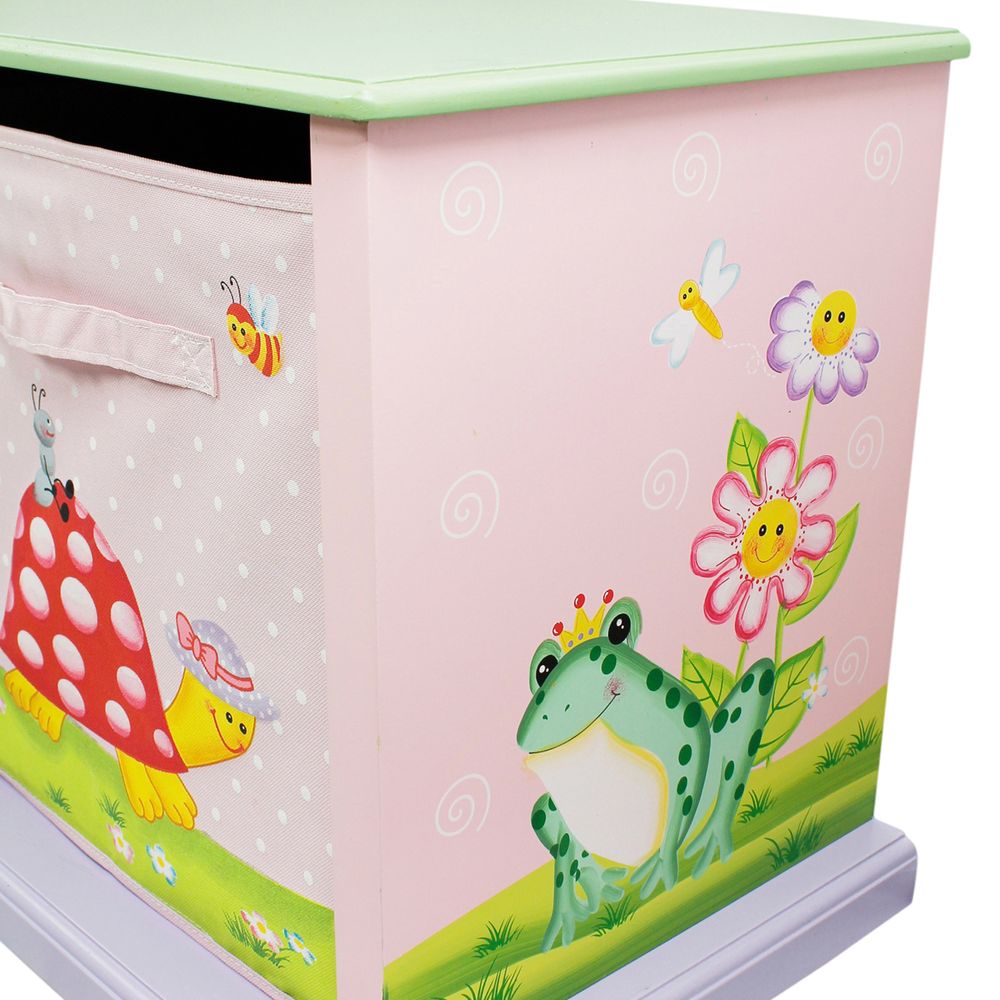 Fantasy Fields Magic Garden Kids Wooden Storage Canvas Drawers Toy Box TD-0132A - anydaydirect