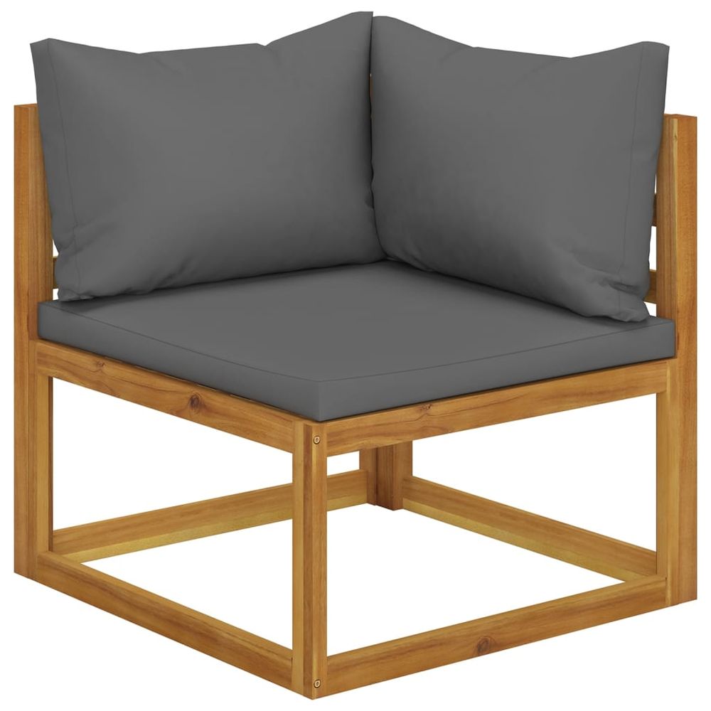 4-Seater Garden Sofa with Cushions Solid Wood Acacia (UK/IE/FI/NO only) - anydaydirect