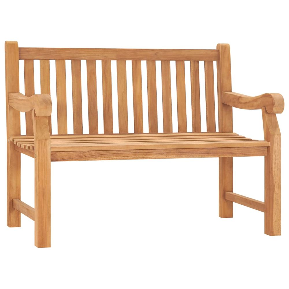 Garden Bench 114 cm Solid Teak Wood - anydaydirect