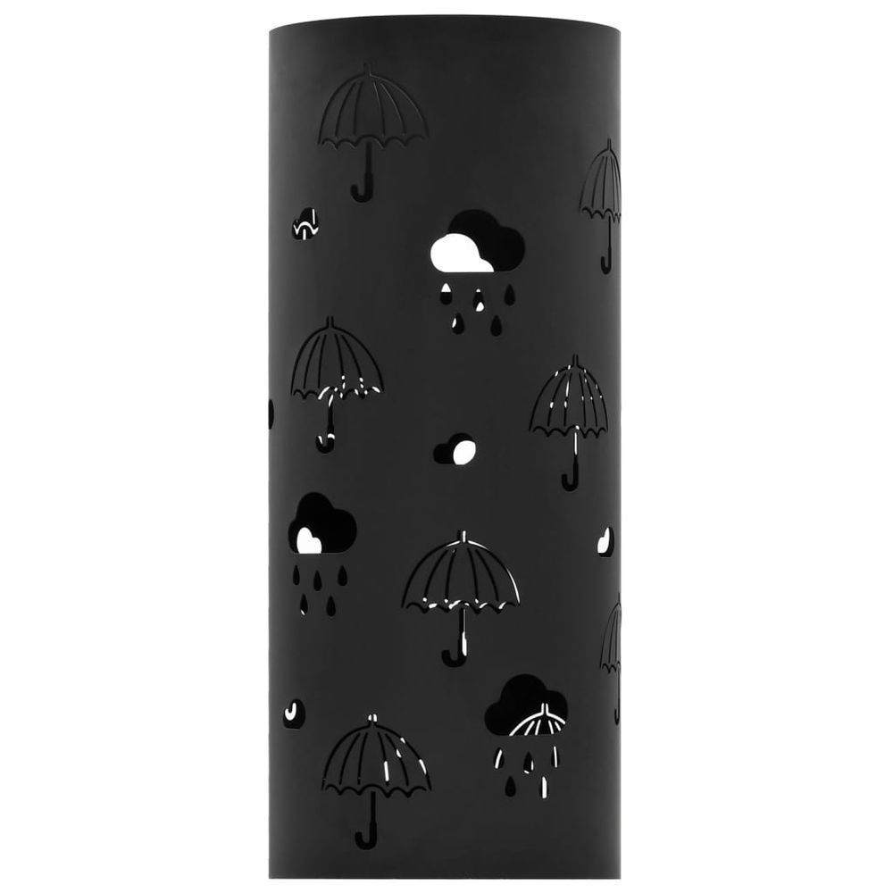 Umbrella Stand Umbrellas Steel Black - anydaydirect