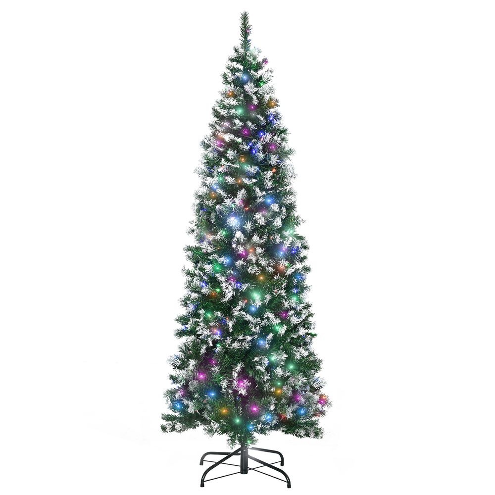 6FTPrelit Artificial Xmas Tree Holiday Decor w/ 300 Colourful LED Light - anydaydirect