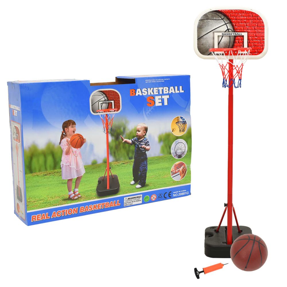 Portable Basketball Play Set Adjustable 138.5-166 cm - anydaydirect