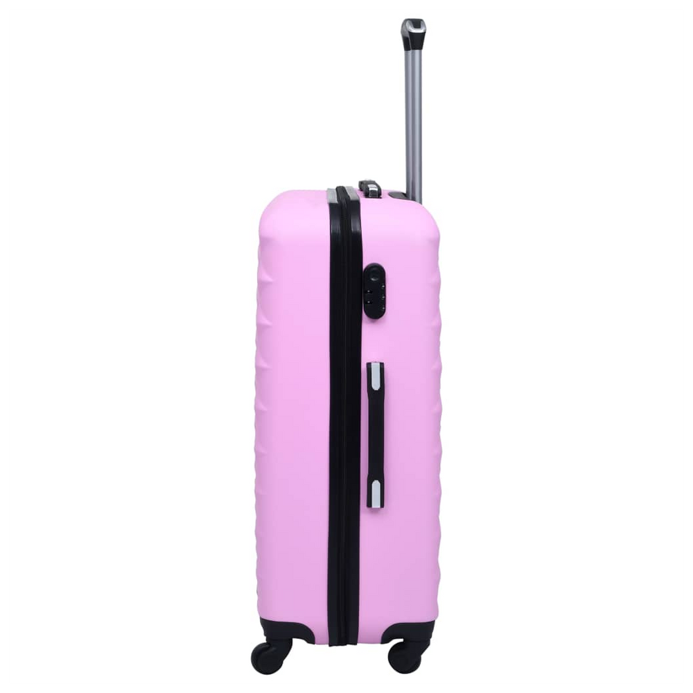 Hardcase Trolley Set 2 pcs Pink ABS - anydaydirect