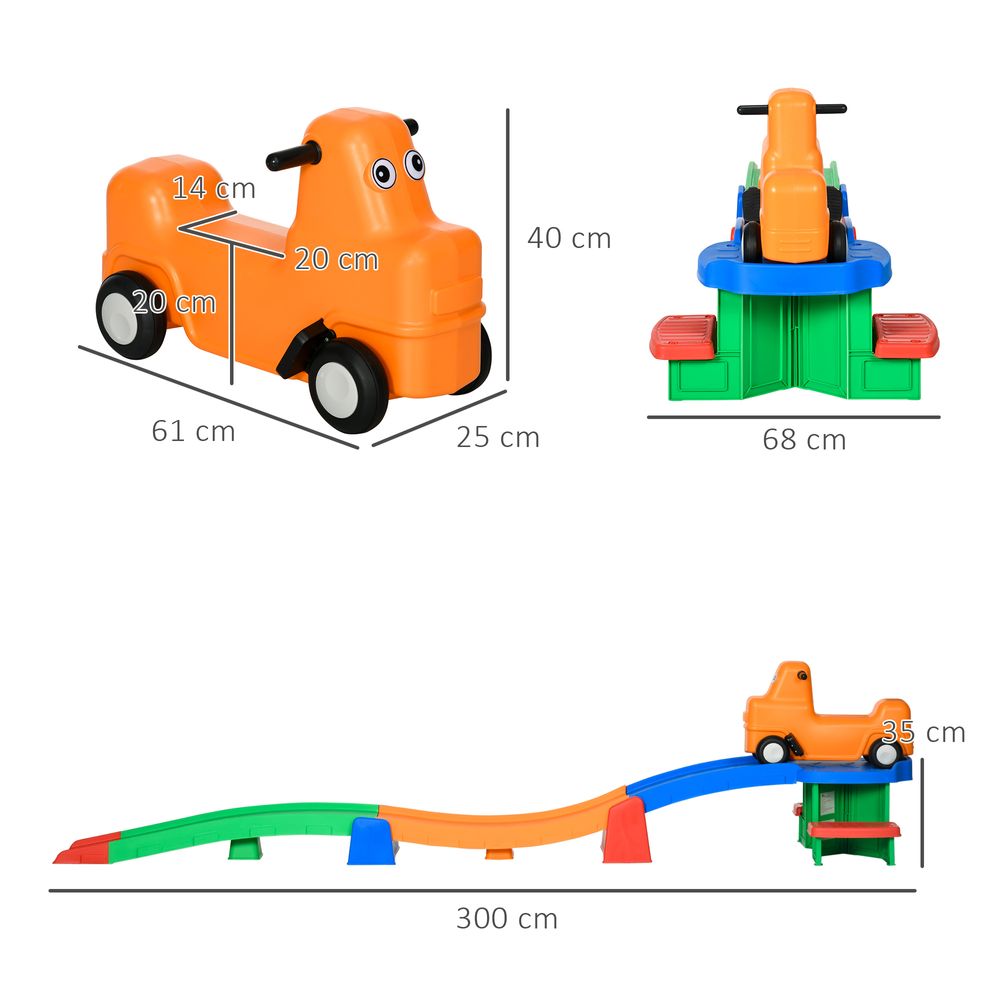 3(m) Up and Down Rollercoaster for Kids w/ Non-Slip Steps, for Ages 2-5 Years - anydaydirect